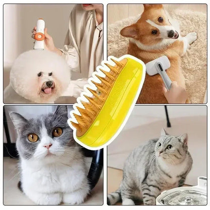 Steaming Pet Hairbrush