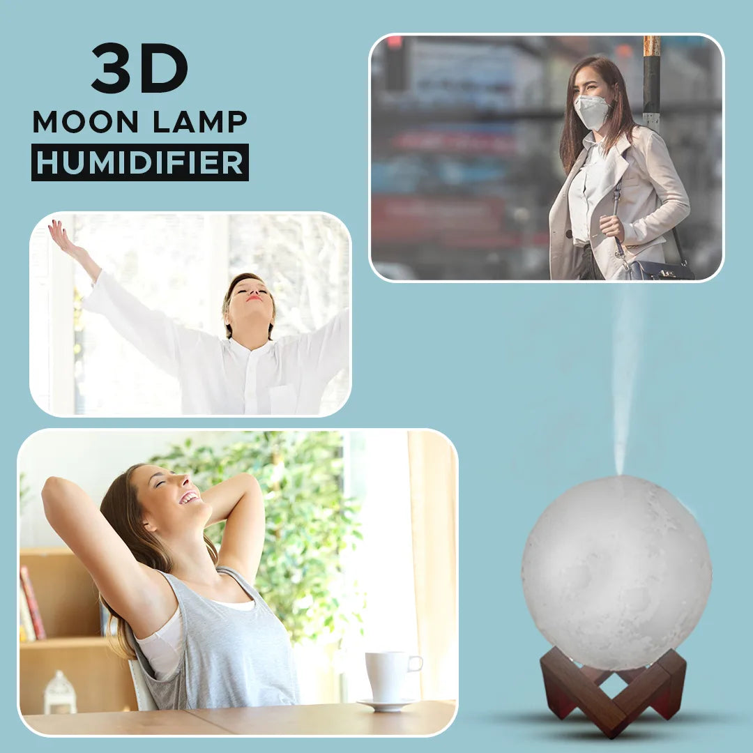 3D Moon Lamp - Humidifier